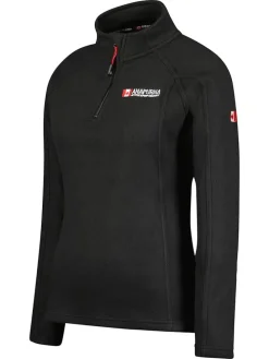 Fleece trui "Tonneauhz" zwart