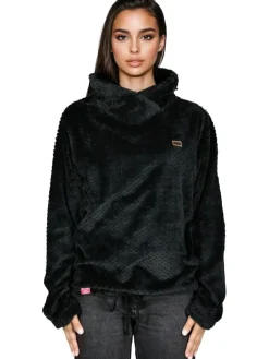 Fleece trui "Trinita" zwart