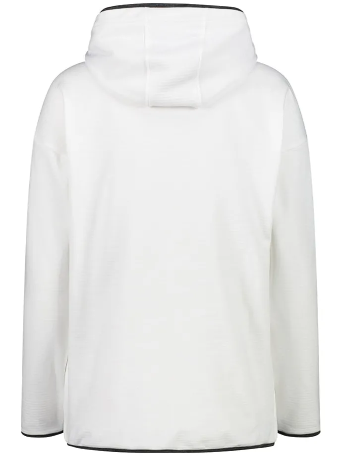 Fleece trui wit
