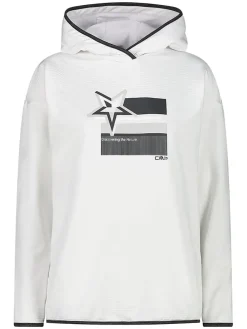 Fleece trui wit