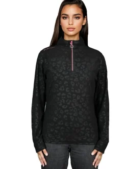 Fleece trui zwart