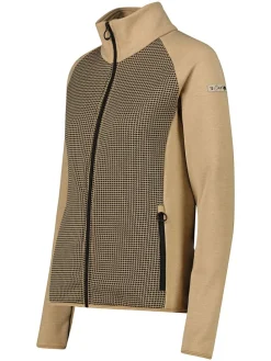 Fleece vest beige