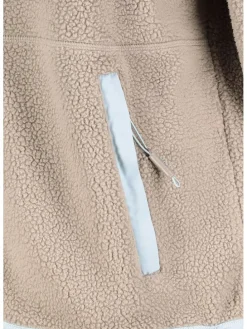 Fleece vest beige/lichtblauw