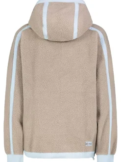 Fleece vest beige/lichtblauw