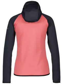 Fleece vest donkerblauw/roze