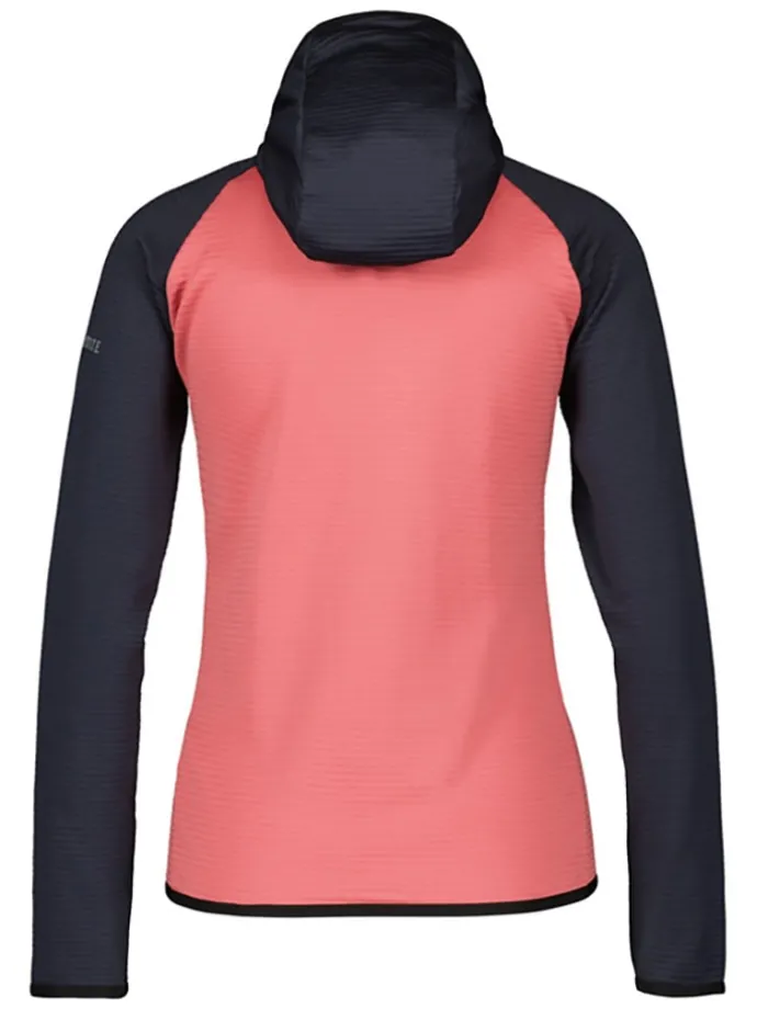 Fleece vest donkerblauw/roze