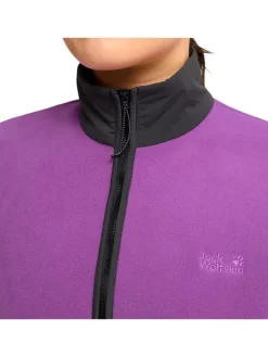 Fleece vest paars