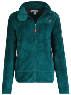 Fleece vest "Upaline" donkergroen