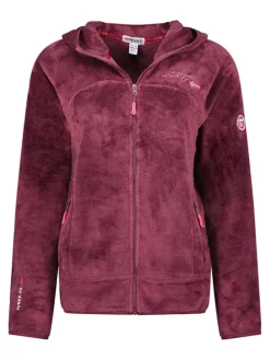 Fleece vest "Upalood" bordeaux