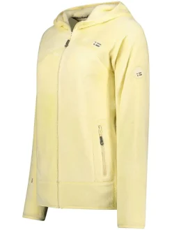 Fleece vest "Upalood" in Hellgelb