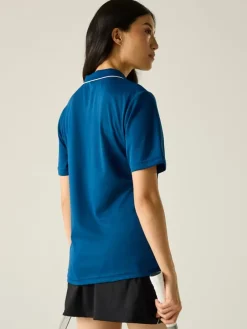 Functioneel poloshirt "Botanna" donkerblauw