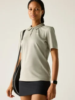 Functioneel poloshirt "Botanna" beige