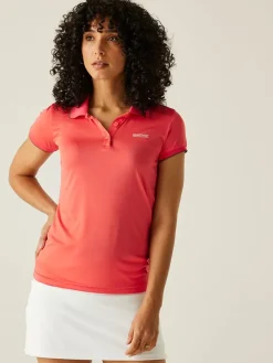 Functioneel poloshirt "Remex II" koraalrood