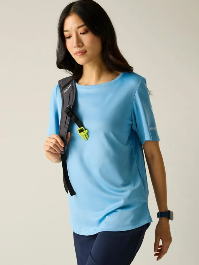 Functioneel shirt "Botanna" lichtblauw
