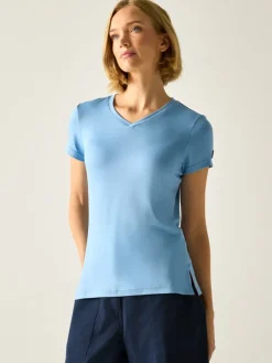 Functioneel shirt "Elkie" lichtblauw
