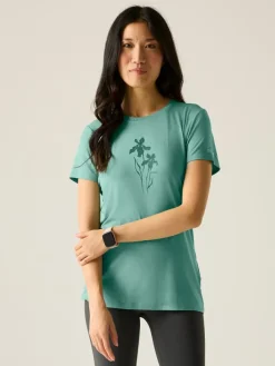 Functioneel shirt "Fingal Stretch" turquoise