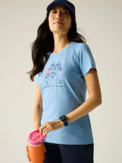 Functioneel shirt "Fingal Stretch" lichtblauw