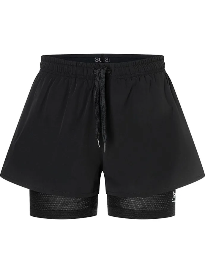Functioneel short "Double Layer" zwart