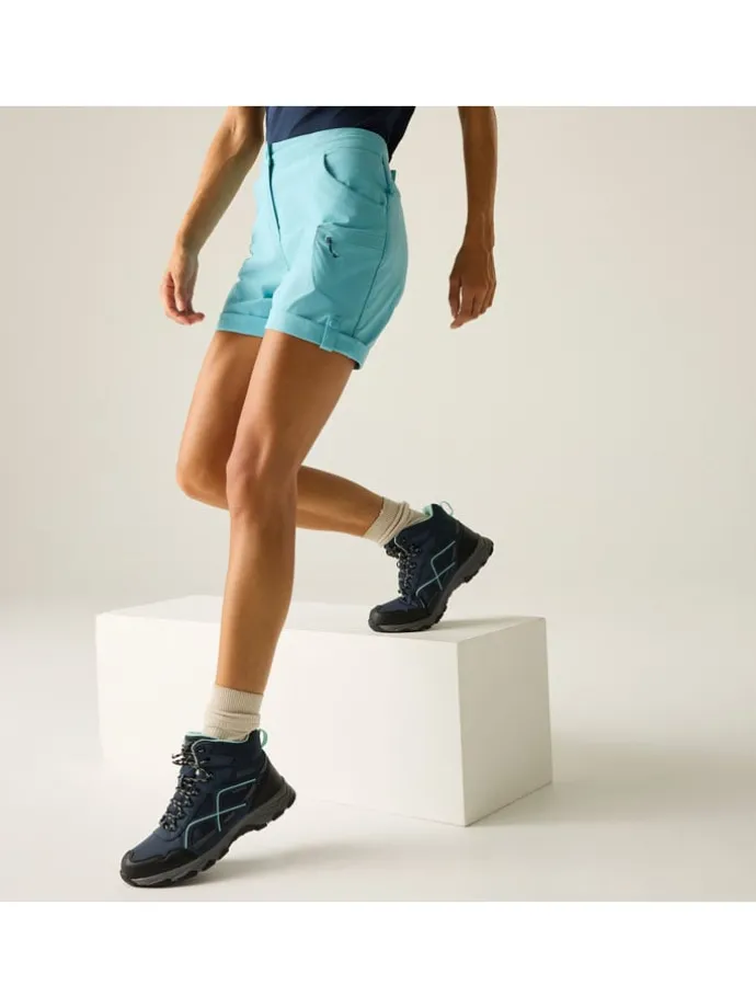 Functioneel short "Melodic III" lichtblauw