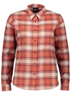 Functionele blouse "Wanderweg" oranje