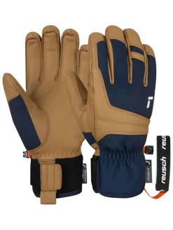 Functionele handschoenen "Experience" lichtbruin/donkerblauw