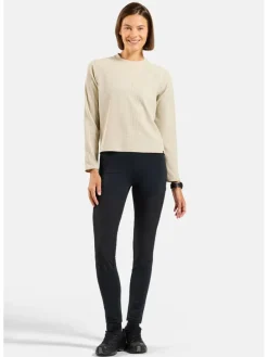Functionele longsleeve "Cubic" beige