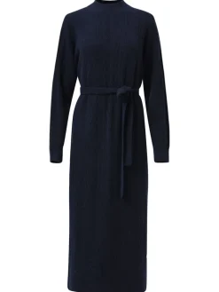 Gebreide jurk donkerblauw