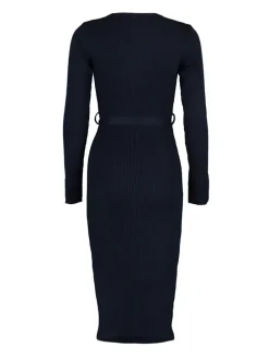 Gebreide jurk donkerblauw