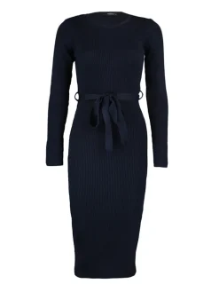 Gebreide jurk donkerblauw