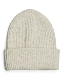 Gebreide muts beige