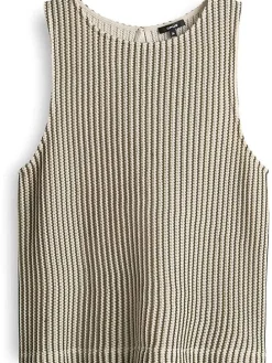 Gebreide top beige