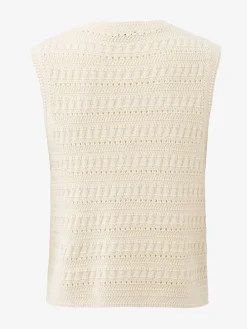 Gebreide top beige