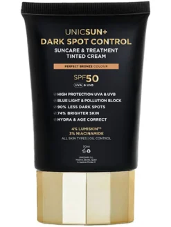 Getinte gezichtscrème "UNICSUN+ Dark Spot Control - Perfect Bronze", 30 ml