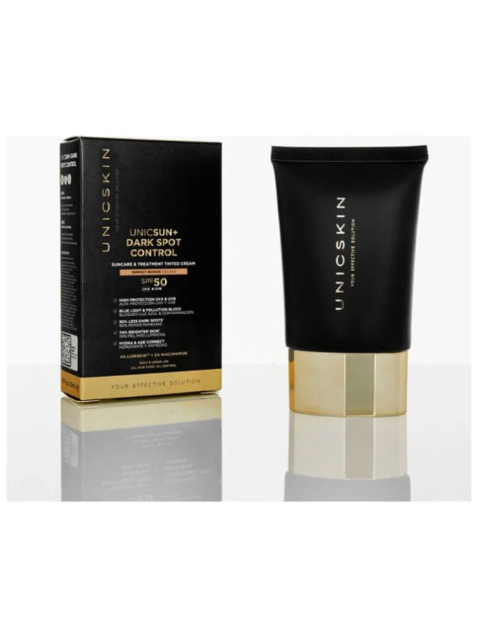 Getinte gezichtscrème "UNICSUN+ Dark Spot Control - Perfect Bronze", 30 ml