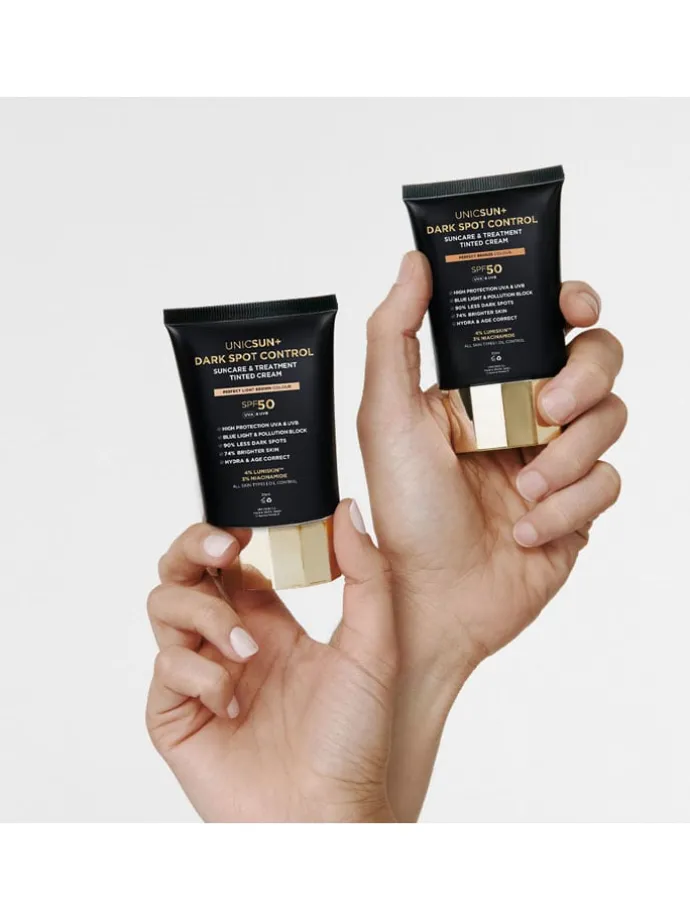 Getinte gezichtscrème "UNICSUN+ Dark Spot Control - Perfect Bronze", 30 ml