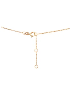 Gouden ketting met diamanten hanger - (L)42 cm