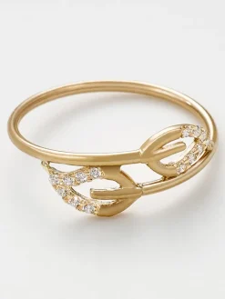 Gouden ring "Amy" met edelstenen