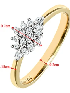 Gouden ring met diamanten