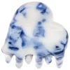 Haarclip oranje/donkerblauw/wit - à 4 stuks