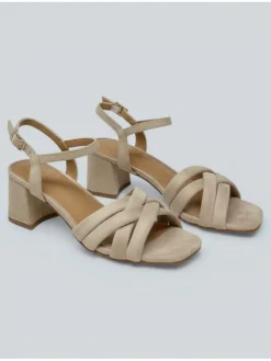 Haksandalen beige