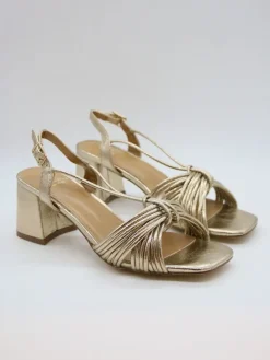 Haksandalen goudkleurig