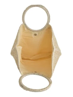 Handtas beige - (B)40 x (H)33 x (D)10 cm