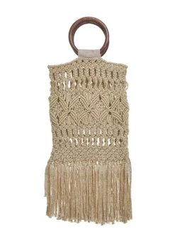Handtas beige - (B)31 x (H)55 x (D)3 cm