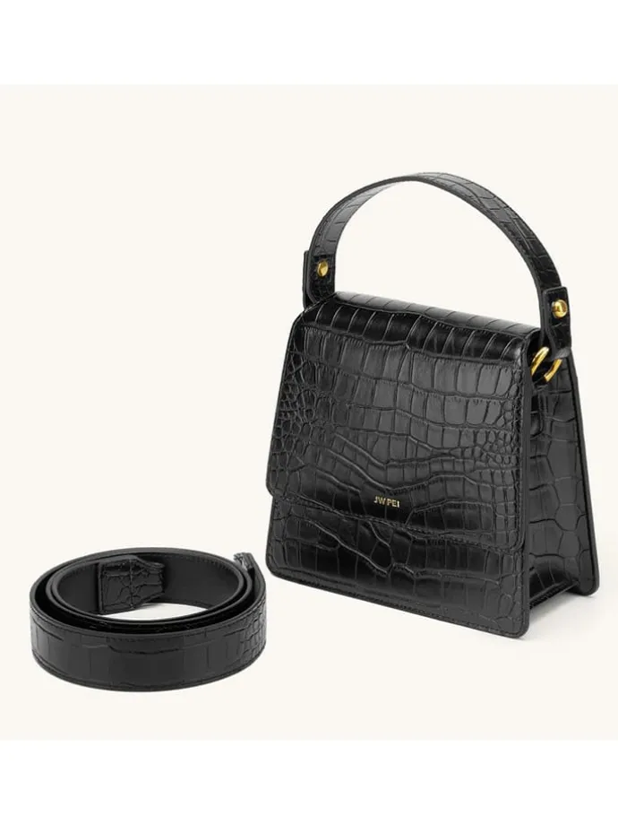 Handtas "Fae" zwart - (B)18,8 x (H)17,5 x (D)8 cm