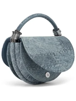 Handtas lichtblauw - (B)21 x (H)16 x (D)10 cm