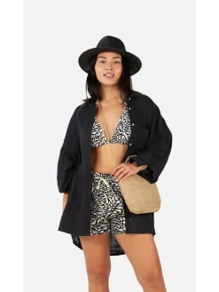 Handtas "Makemo" beige - (B)32 x (H)19 x (D)7 cm