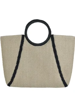 Handtas naturel - (B)45 x (H)25 x (D)15 cm