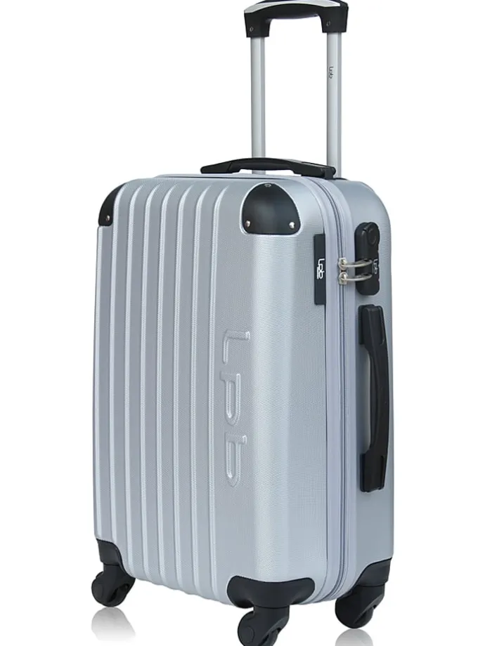 Hardcase-trolley "Hambourg" zilverkleurig - (B)41 x (H)65 x (D)26 cm