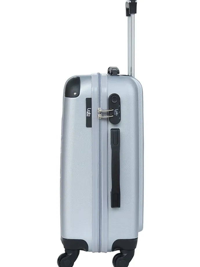 Hardcase-trolley "Hambourg" zilverkleurig - (B)41 x (H)65 x (D)26 cm