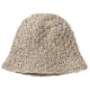 Hoed beige/wit